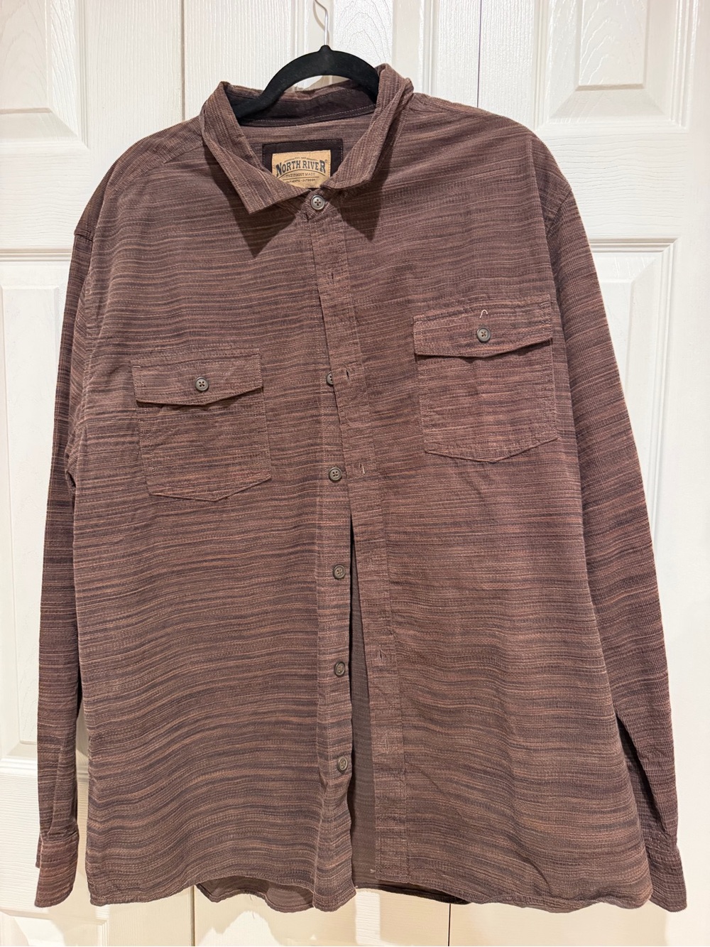 Lucky Brand Men's Long-Sleeve Button-Down Shirt in Rust